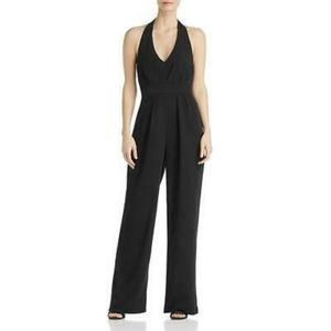 Laundry by Shelli Segal Jumpsuit Halter Tie Backless Sz 2 Black NWT
